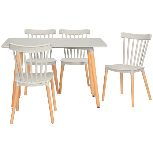 Homcom piece dining table - 5,