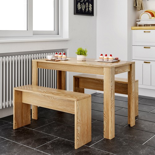 3pcs wooden dining bench - 3pcs, set